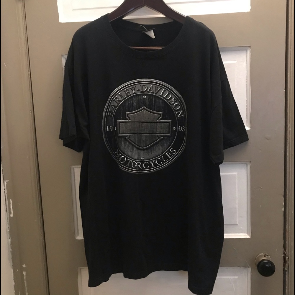 Mens Harley Davidson Black Tee